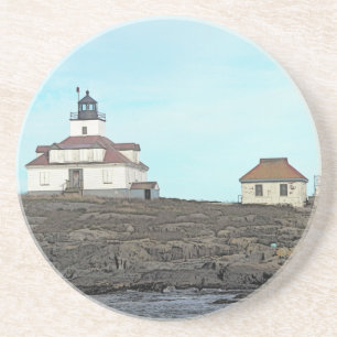 Dessous De Verre En Grès Phare de roche d'oeufs