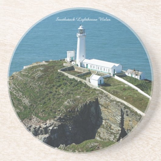 Dessous De Verre En Grès Phare de Southstack au Pays de Galles. (Devant)