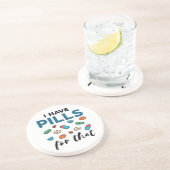 Dessous De Verre En Grès Pharmacien Tech J'ai des pilules pour ça (Côté)