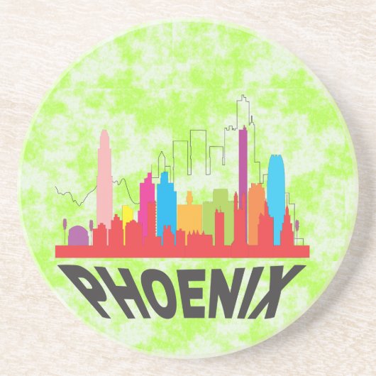 Dessous De Verre En Grès Phoenix (Devant)