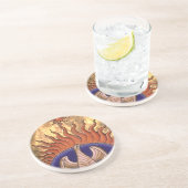 Dessous De Verre En Grès Phoenix se lève des cendres (Côté)