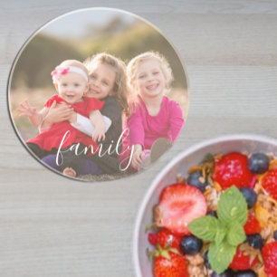 Dessous De Verre En Grès Photo de famille