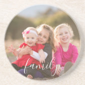 Dessous De Verre En Grès Photo de famille (Devant)