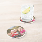 Dessous De Verre En Grès Photo de famille (Côté)