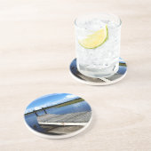 Dessous De Verre En Grès Photo de quai de pêche (Côté)