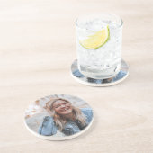 Dessous De Verre En Grès Photo personnalisée (Côté)