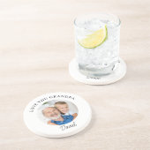 Dessous De Verre En Grès Photo souvenir « Je t'aime Papi » (Côté)