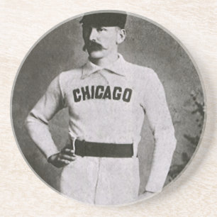 Dessous De Verre En Grès Photo vintage, joueur de baseball de Chicago Sport