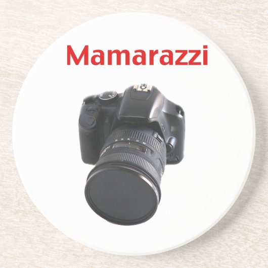 Dessous De Verre En Grès Photographe Mamarazzi (Devant)