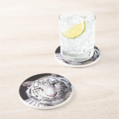 Dessous De Verre En Grès Photographie blanche de tigre de Bengale (Côté)