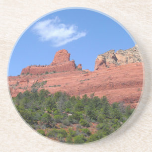 Dessous De Verre En Grès Photographie de Steamboat Rock à Sedona Arizona