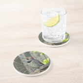 Dessous De Verre En Grès Pic à pattes jaunes (Côté)