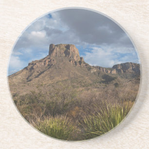 Dessous De Verre En Grès Pic Casa Grande, bassin de Chisos, Big Bend