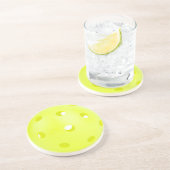 Dessous De Verre En Grès Pickle BAll jaune (Côté)