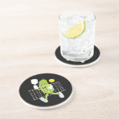 Dessous De Verre En Grès Pickleball Jouer - Drôle Pickleball Paddle (Côté)