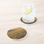 Dessous De Verre En Grès Pied de flèche Balsamroot Fleurs sauvages (Côté)