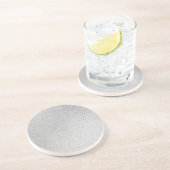 Dessous De Verre En Grès Pierre d'argent Gary Marbre d'or Parties scintilla (Côté)