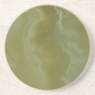 Dessous De Verre En Grès Pierre Décorative Vert Onyx - Beauté Élégante