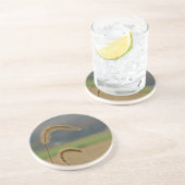 Dessous De Verre En Grès Pierres de semences de graminées (Côté)