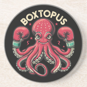Dessous De Verre En Grès Pieuvre Boxeur - Boxtopus