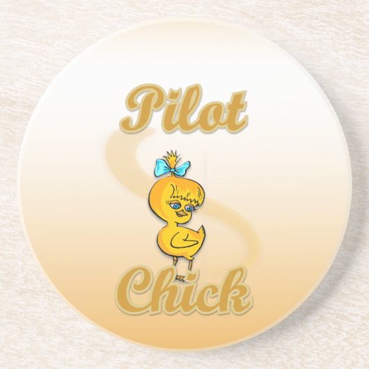 Dessous De Verre En Grès Pilote Chick (Devant)