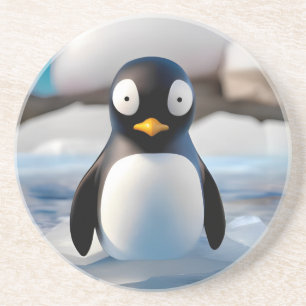 Dessous De Verre En Grès Pingouin