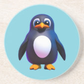 Dessous De Verre En Grès Pingouin (Devant)