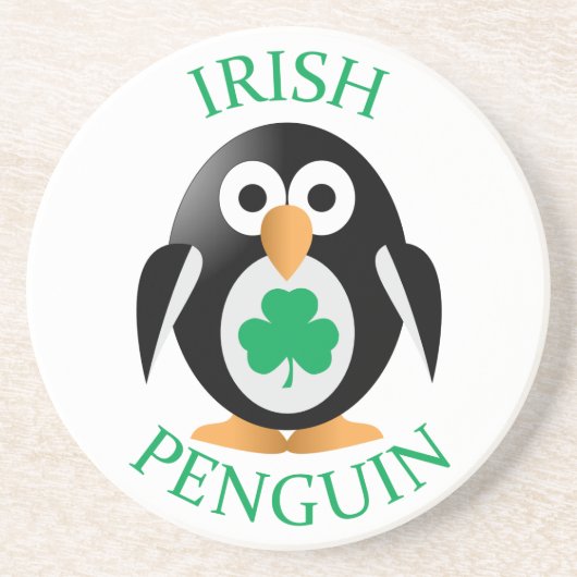 Dessous De Verre En Grès Pingouin irlandais (Devant)