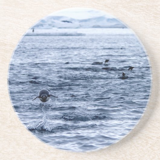 Dessous De Verre En Grès Pingouin volant (Devant)