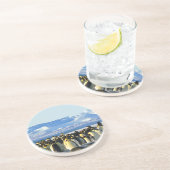 Dessous De Verre En Grès Pingouins empereurs (Côté)