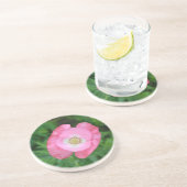 Dessous De Verre En Grès Pink poppy (Côté)