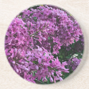 Dessous De Verre En Grès Pink purple lilacs romantic pink floral photo