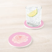 Dessous De Verre En Grès Pink rose (Côté)