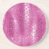 Dessous De Verre En Grès Pink White Sparkhe Cheetah Imprimer (Devant)