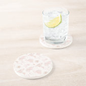 Dessous De Verre En Grès Pink World Map (Côté)