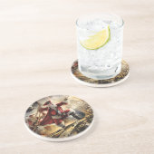 Dessous De Verre En Grès Pirate Père Noël (Côté)