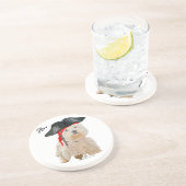 Dessous De Verre En Grès Pirate Westie (Côté)