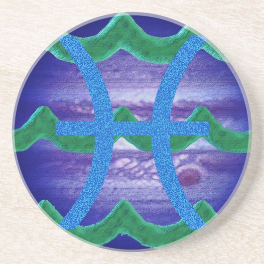 Dessous De Verre En Grès Pisces (Devant)