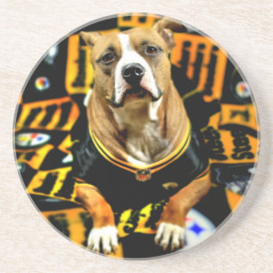 Dessous De Verre En Grès Pitbull Secourt Dog Football Fanatic
