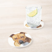 Dessous De Verre En Grès Pitbull Terrier (Côté)