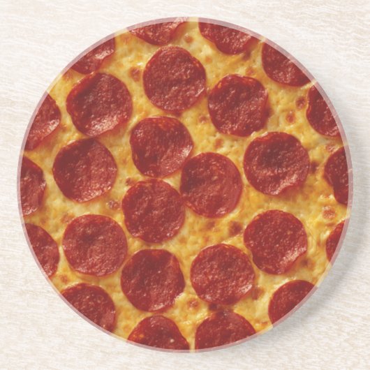 DESSOUS DE VERRE EN GRÈS PIZA PEPPERONI PLUS 3 (Devant)