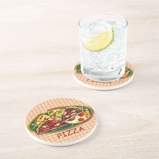 Dessous De Verre En Grès Pizza (Côté)