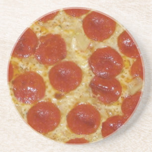Dessous De Verre En Grès pizza au gros pepperoni