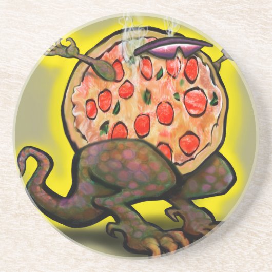 Dessous De Verre En Grès Pizza Beast (Devant)