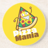 Dessous De Verre En Grès Pizza Mania sur mesure (Devant)