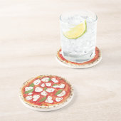 Dessous De Verre En Grès Pizza Mozzarella (Côté)