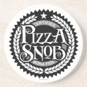 Dessous De Verre En Grès Pizza Snob - amusant amateur de pizza (Devant)