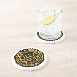 Dessous De Verre En Grès Pizza Snob - amusant amateur de pizza