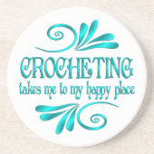 Dessous De Verre En Grès Place Crocheting (Devant)