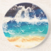 Dessous De Verre En Grès Plage (Devant)